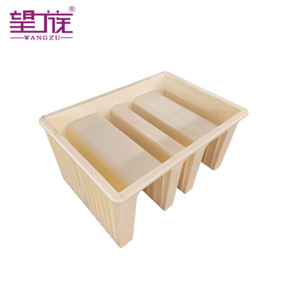 Customizable Three-Slot Cable Trough Plastic Mold