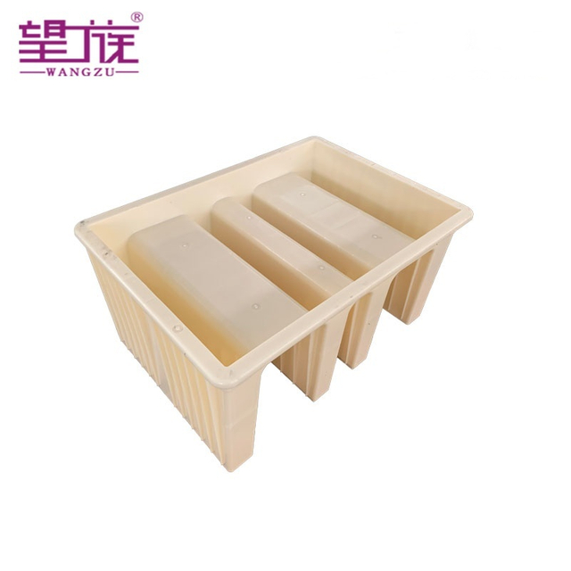 Customizable Three-Slot Cable Trough Plastic Mold