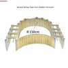 WANGZU Arch Skeleton Plastic Formwork | Custom Radius Arch Mold for Railway Slope & Highway Embankment