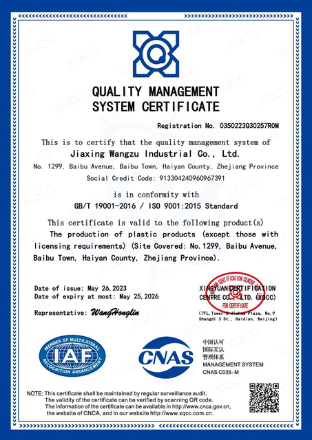 plastic formwork for construction certificate