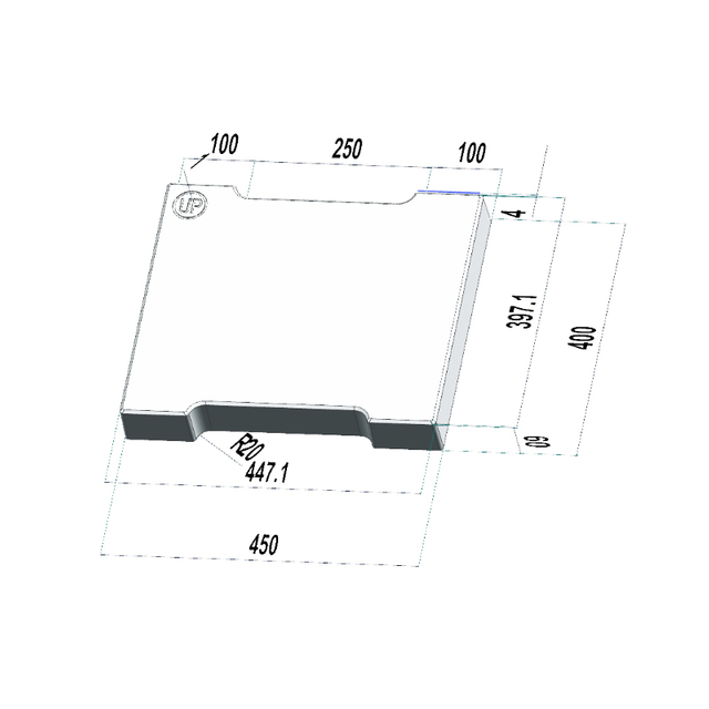 Glossy Equipment Paver Mold Cover for street pavement