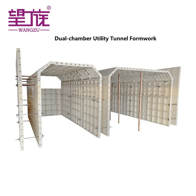WANGZU Modular Plastic Formwork for Single/Dual-Chamber Utility Tunnel Construction