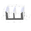 U-Shaped Section Drainage Ditch And Cable Trough Special Plastic Molds