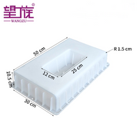 Plastic prefabricated components for curb stones for street pavement