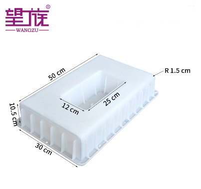 Plastic prefabricated components for curb stones for street pavement