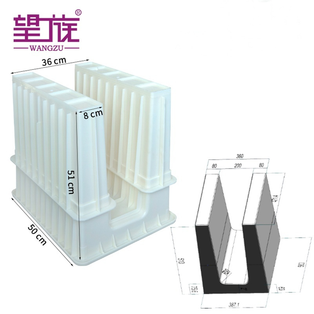 ISO-Certified Plastic Material Split-Type Double-Slot Cable Trough Mold
