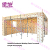 WANGZU High-Strength Modular Plastic Formwork System for Residential Building Construction